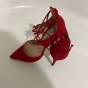 Brand New| Red Nubuck dress shoe | 3-1/2 in heel